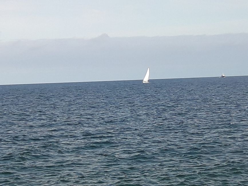 Horizont mit Segelschiff