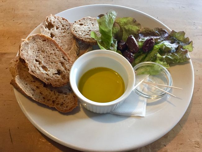 Sourdough bread and Seresine Olive Oil