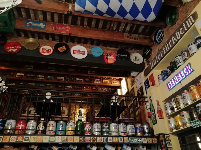 Bar Untertürkheim with different German beers