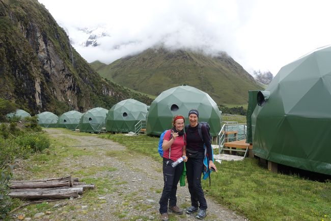 First campsite on the Salkantay Trek - cool igloos ;)