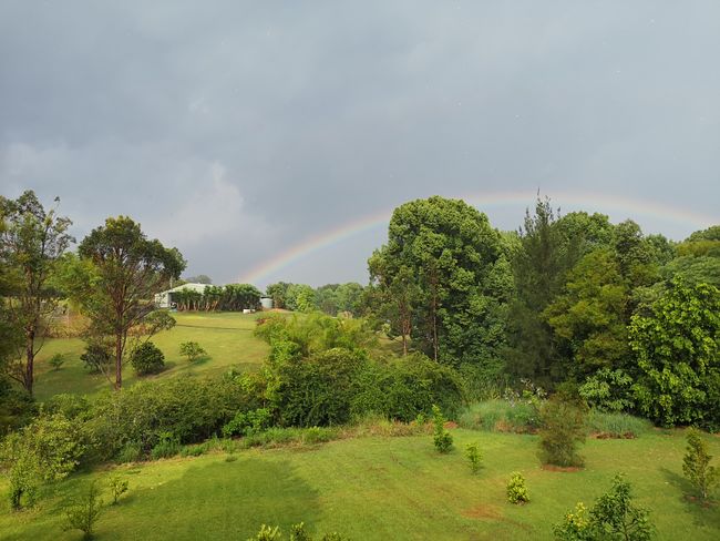 View from my Airbnb after the thunderstorm