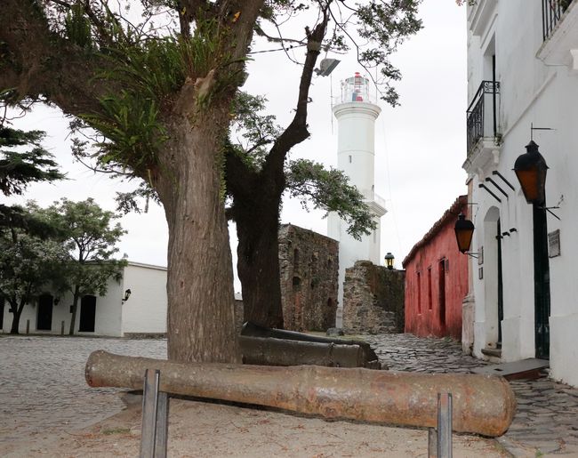 remnants of the old Franciscan convent with a lighthouse