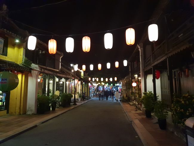 Lanterns line every street