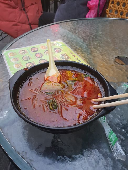 Mega spicy noodles in Wangfujing
