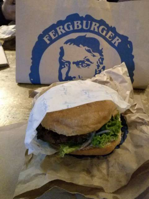 Allegedly the world's best burger - Fergburger Queenstown - Mmm delicious