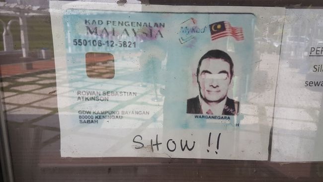 Irgendwie stehen die Malaysier total auf Mr Bean. 