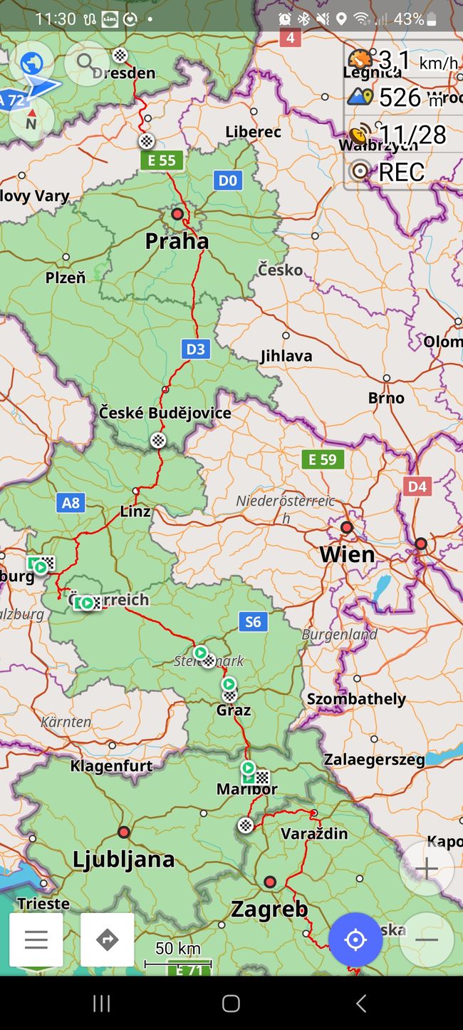 Auf dem Weg von Banja Luka nach Dresden. 