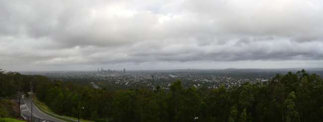 Panoramabild vom Mount Coot-tha Lookout