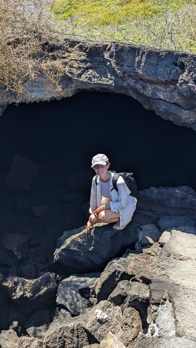 Los Tuno ein aus Lava geformter Tunnel,der bis ins Meer führt 