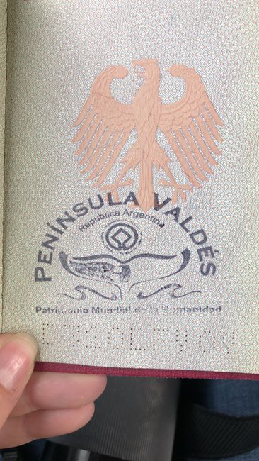 Neuer Stempel für den Pass