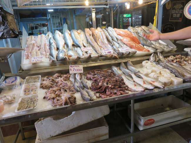 Fish market in Santiago
