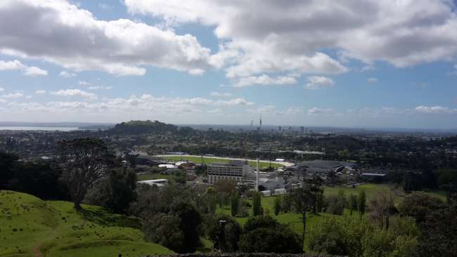 One Tree Hill with racecourse and Mt Eden