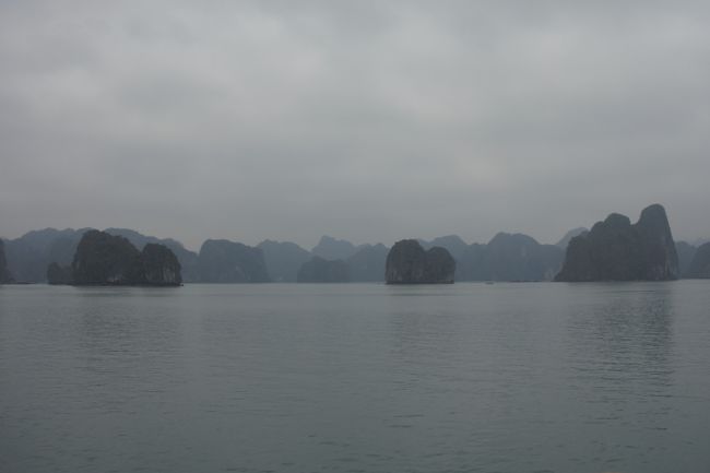 In the midst of Halong Bay