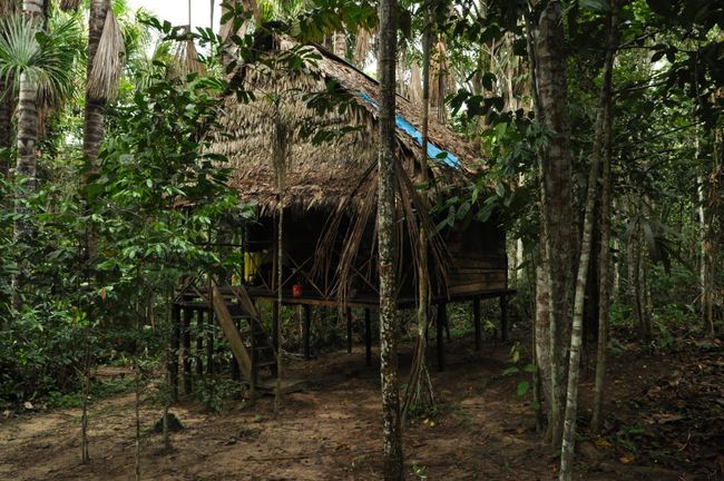 Unser Häuschen im Regenwald, das Dörfchen hieß passenderweise Neuva Esperanza