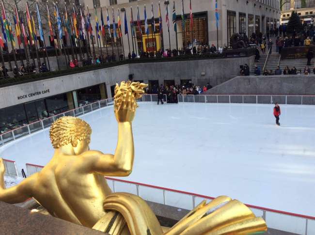 Ice Rink in front of the Rockefeller Center