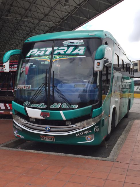 Our bus to Cuenca