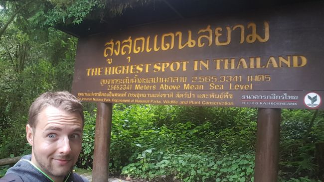 Der höchste Punkt Thailands.