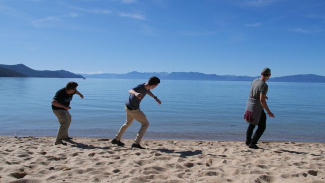Lake Tahoe - Sand Habour - while skipping stones