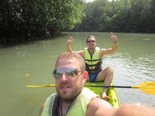 Martin und ich beim Kanu Ausflug