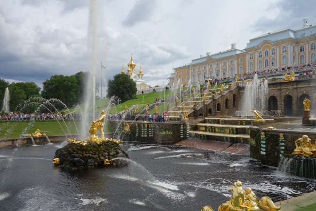 Peterhof - a huge park in front of St. Petersburg