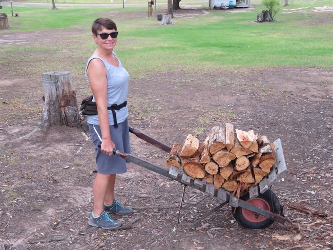 A woman takes matters into her own hands when it comes to the campfire