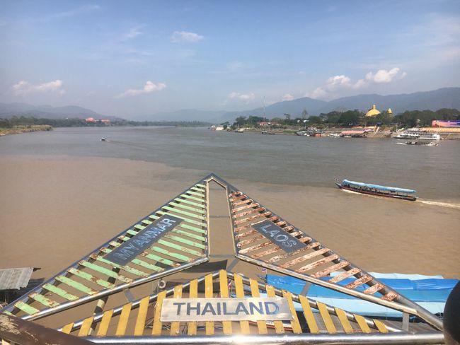 The Mekong River is formed (water boundary can be seen)