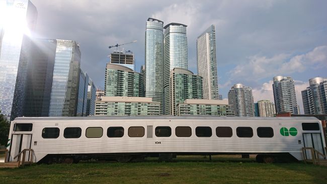 Locomotive at the train museum in Toronto
