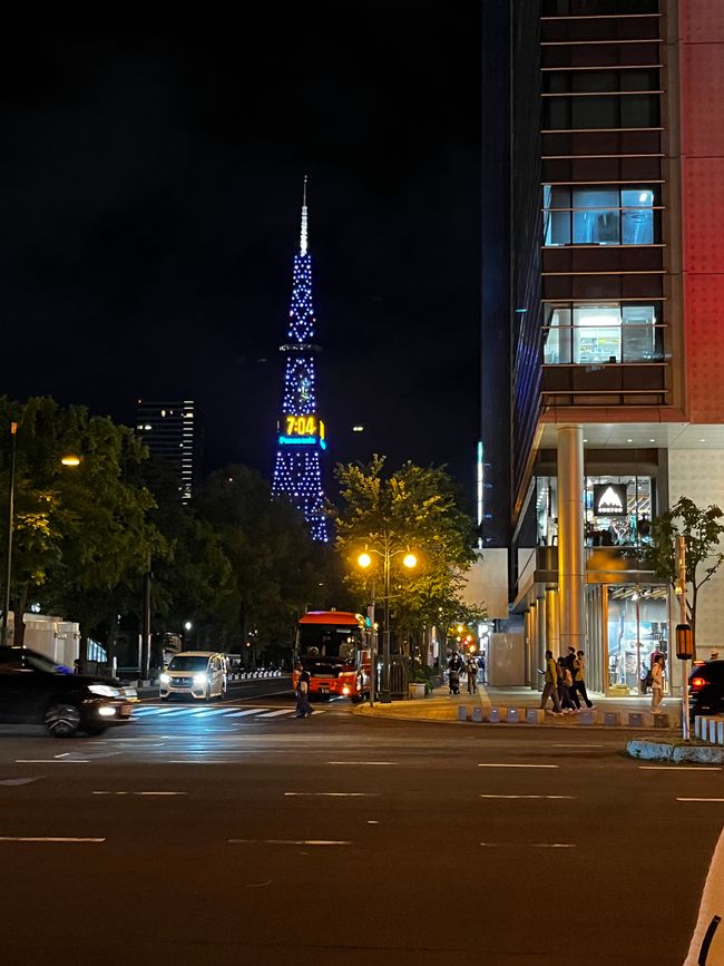 Sapporo Tower at night