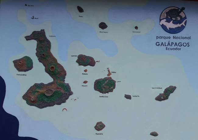 Karte von Galapagos