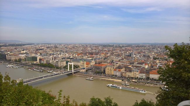 Blick auf Budapest von der Zitadelle aus