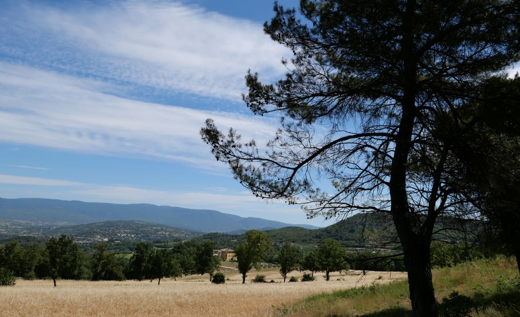 2021 - July - Hiking in Luberon Day 1, Hike from Apt to Bonnieux