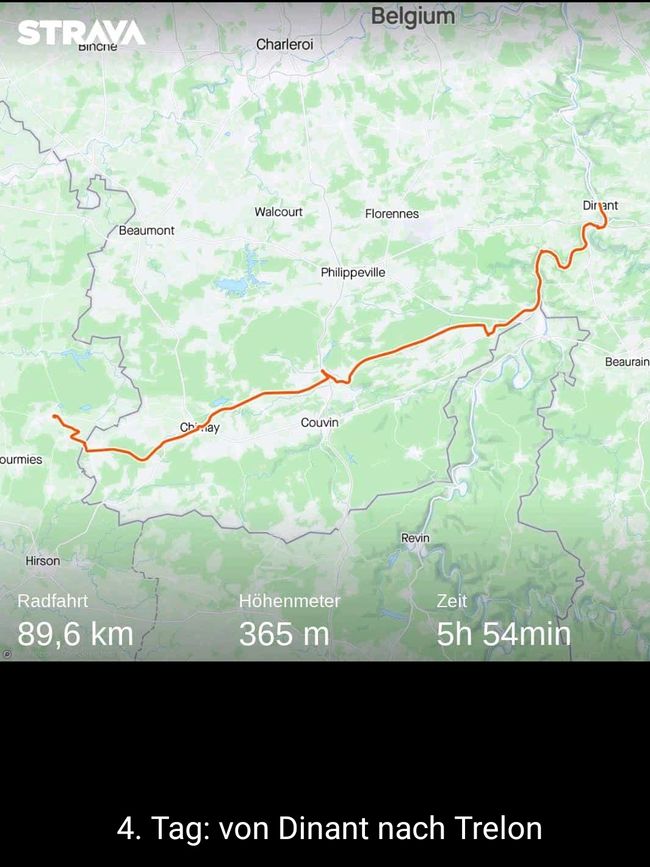 Day 4: from Dinant to Trelon