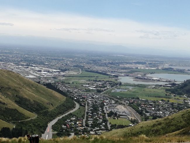 Ein Blick über Christchurch bei Tag