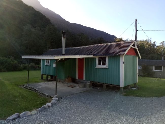 Hütte im Gunns Camp (ich habe davor geschlafen) 