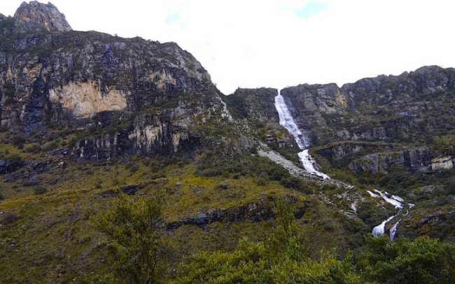 One of the larger waterfalls.