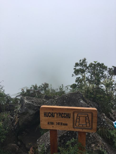 Machu Picchu in den Wolken