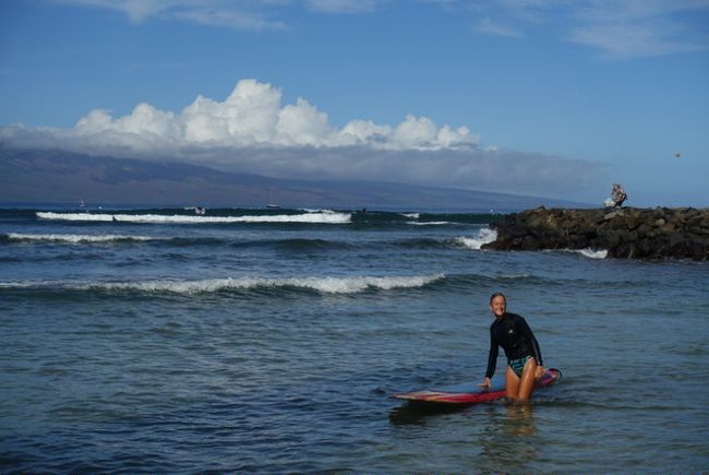 Surfing on Maui...