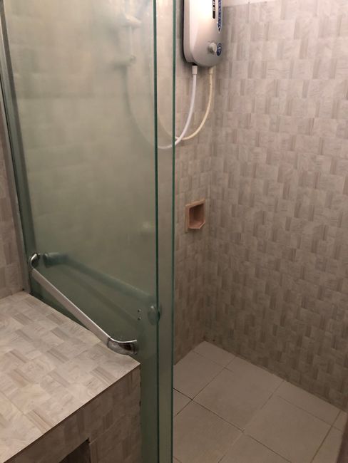 Current accommodation shower