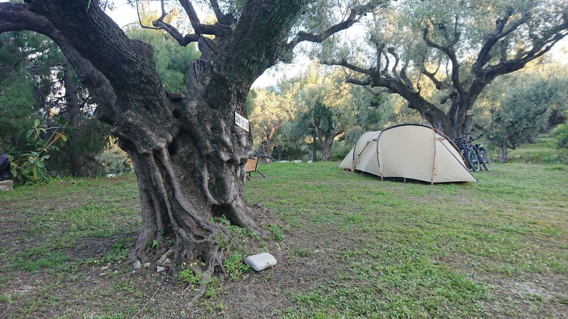 Greece, camping on Zakynthos island