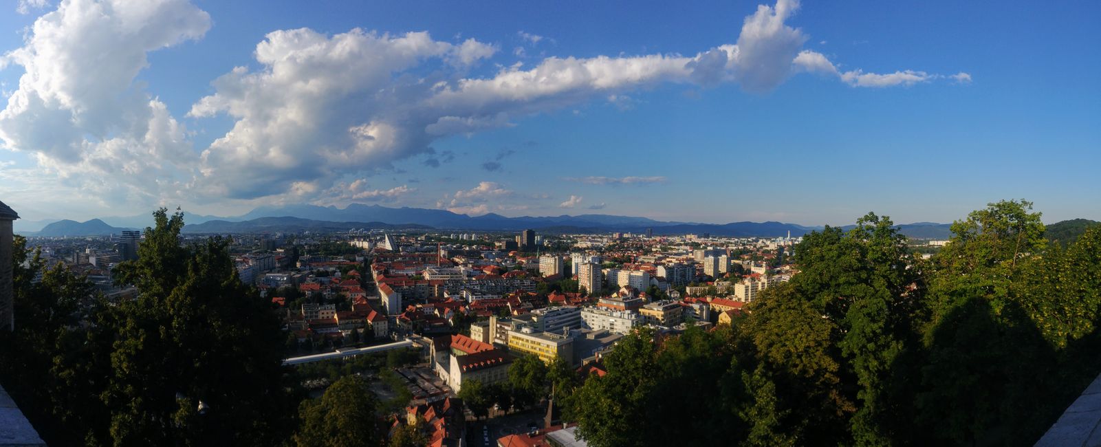 Aussicht von der Burg in Ljubljana.
