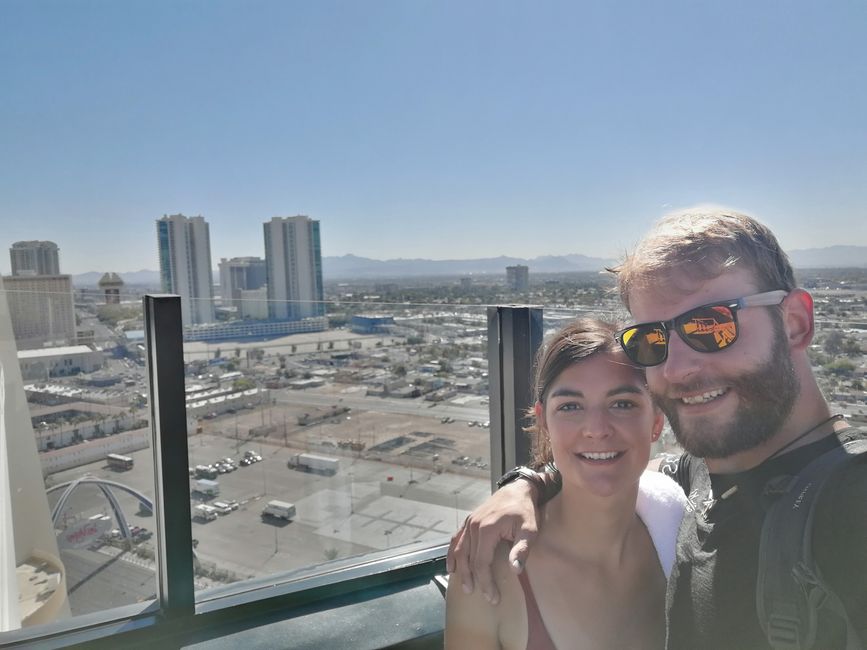 View from the rooftop of the Strat in Las Vegas!