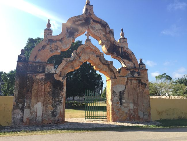 Subtle entrance gate of the Hacienda