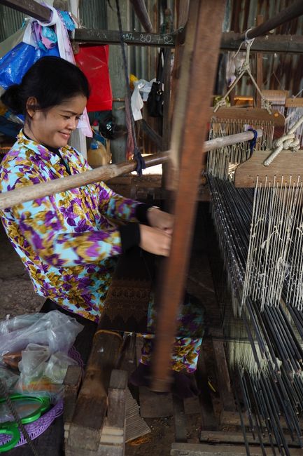 Family business: Handmade silk scarves on "Silk Island"