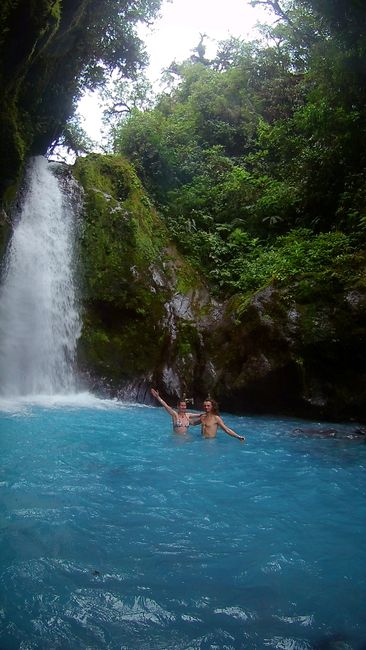 The Blue Light Waterfalls