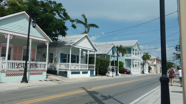Malerische Holzhäuser auf Key West