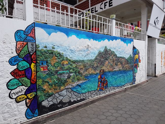 Wandmalerei in San Pedro