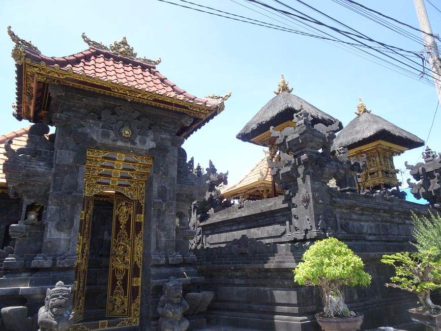 There are Hindu temples all over the island