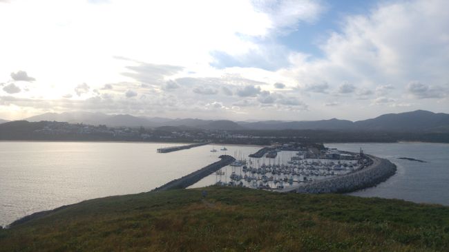 Coffs Habour - Blick auf den Hafen von Muttonbird Island