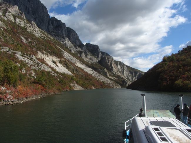 Ferry ride across Lake Koman