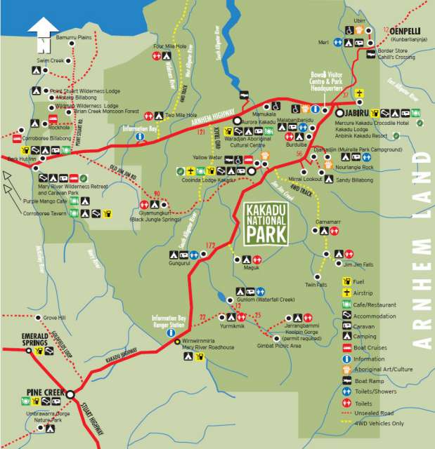 Karte des Parks zur Orientierung